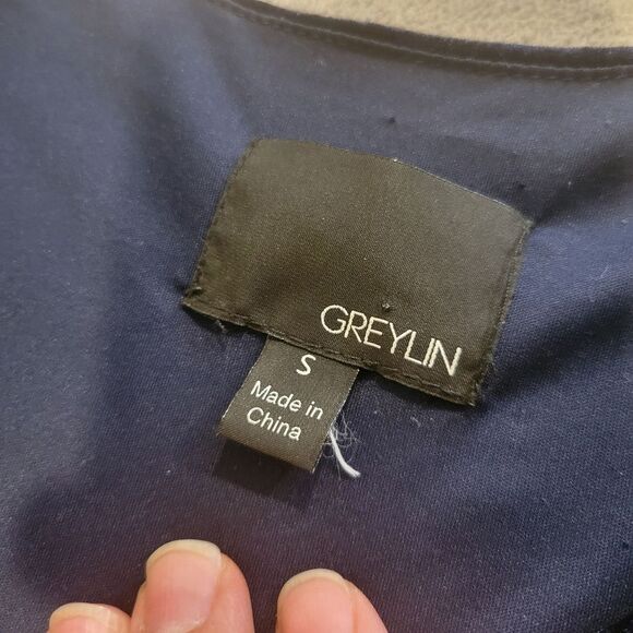 Greylin Clarissa Wrap Crushed Velvet Dress Size Small - Picture 9 of 11